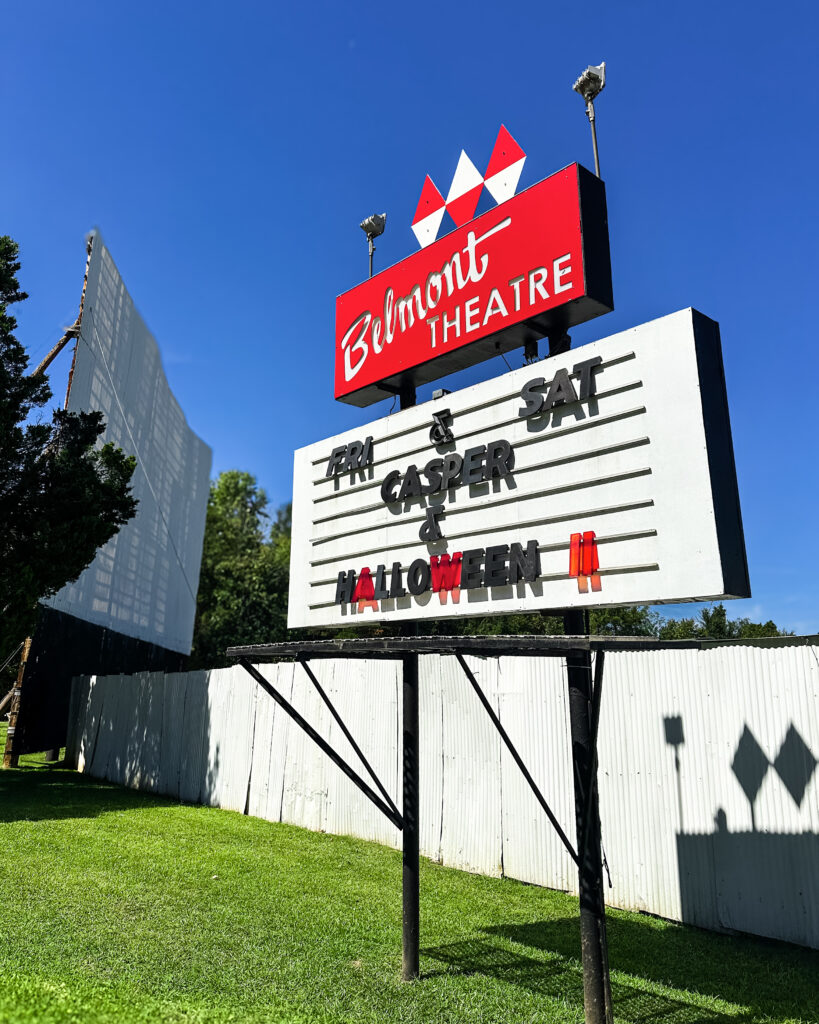 Experience movies under the stars at the Belmont Drive-In