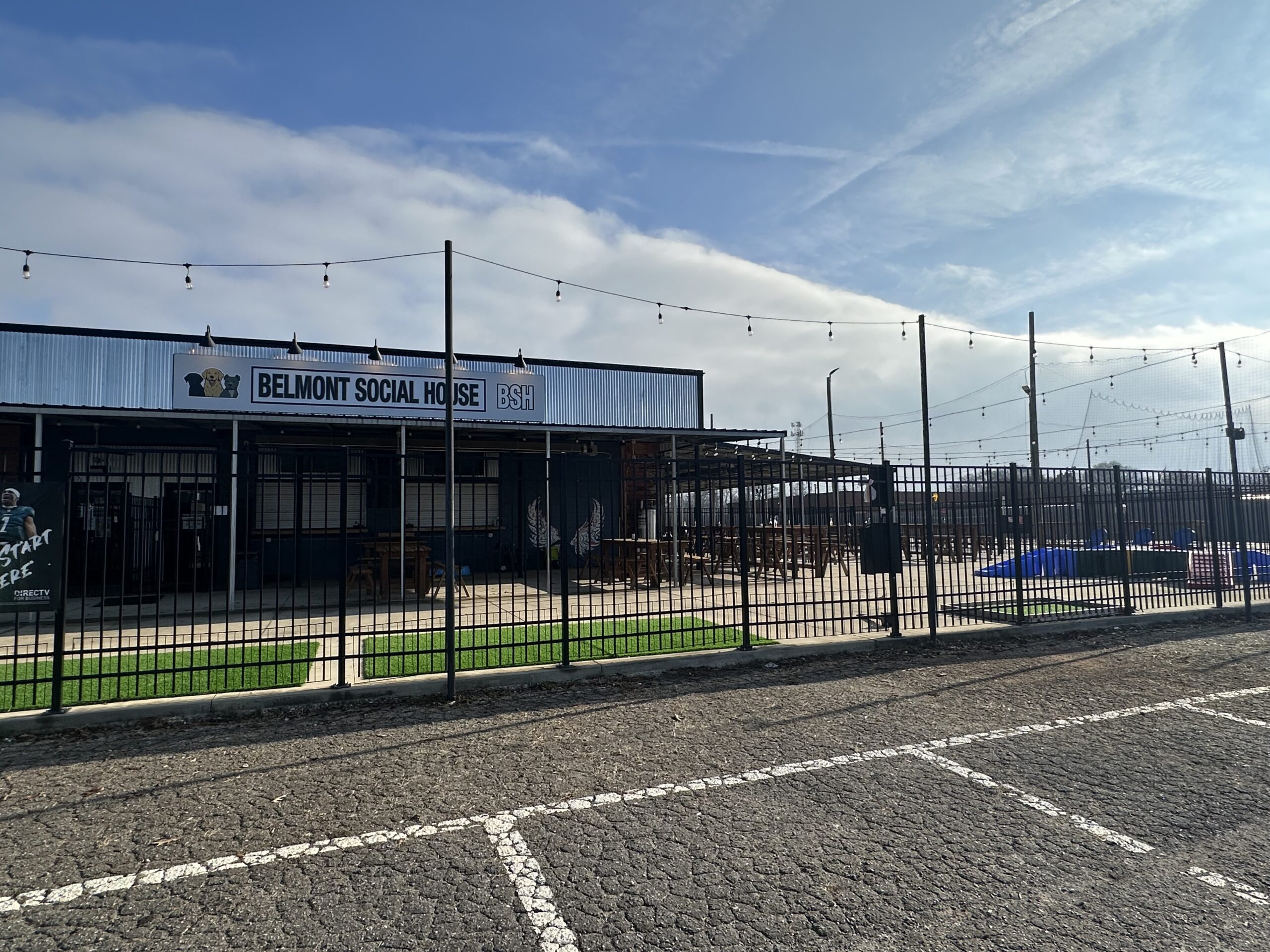 Pet-friendly hangout with outdoor games