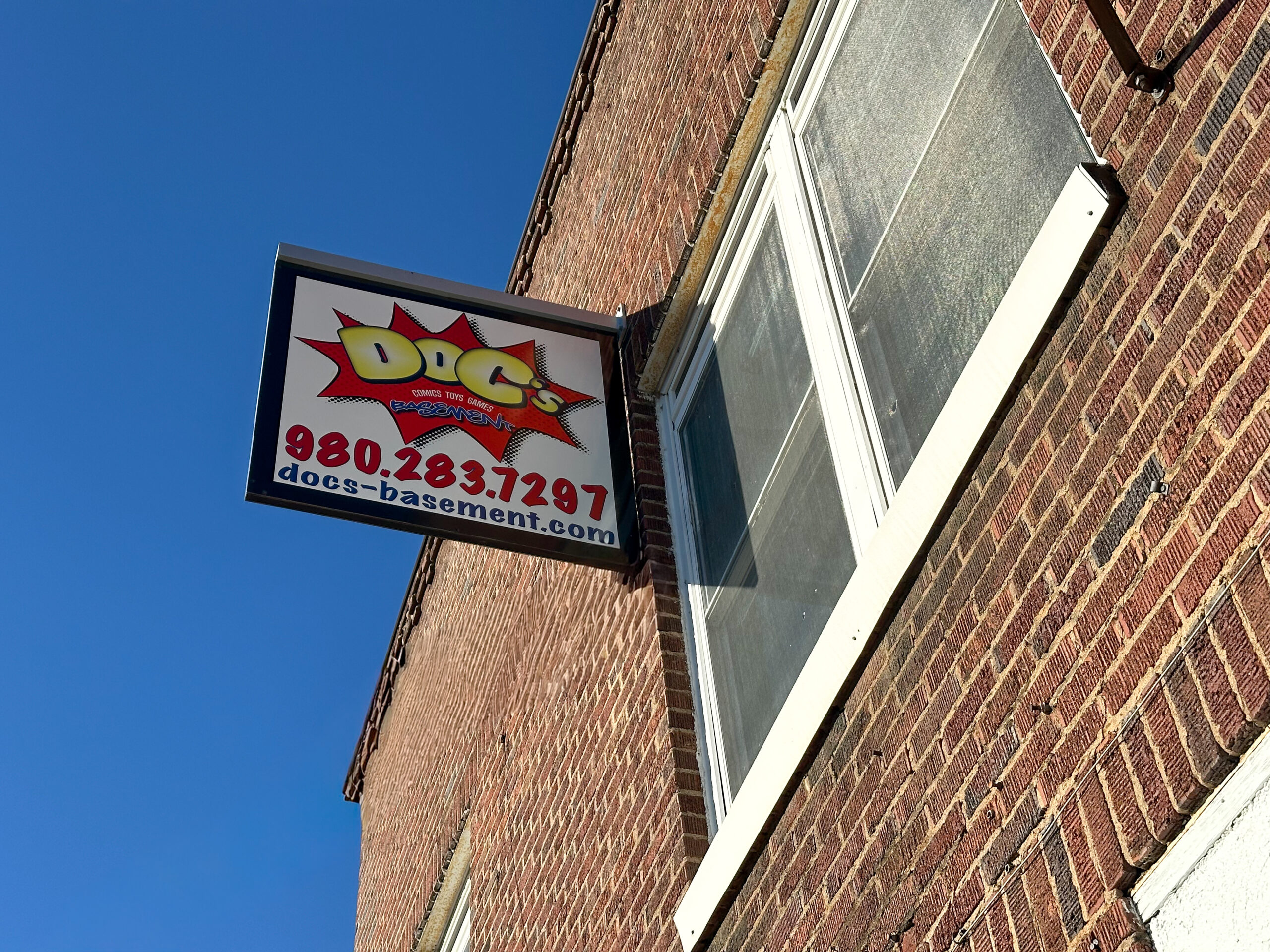 Downtown Belmont’s comic book and collectibles shop featuring toys