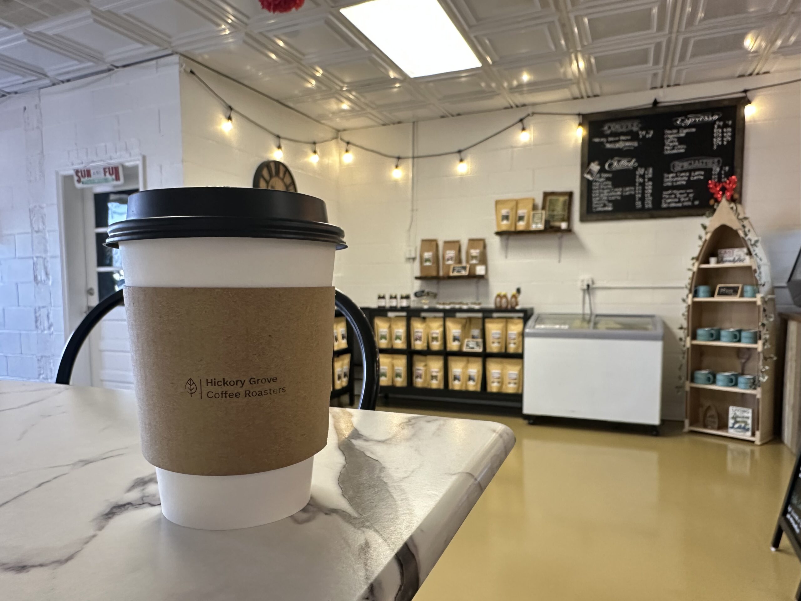 Small-batch craft coffee in North Belmont