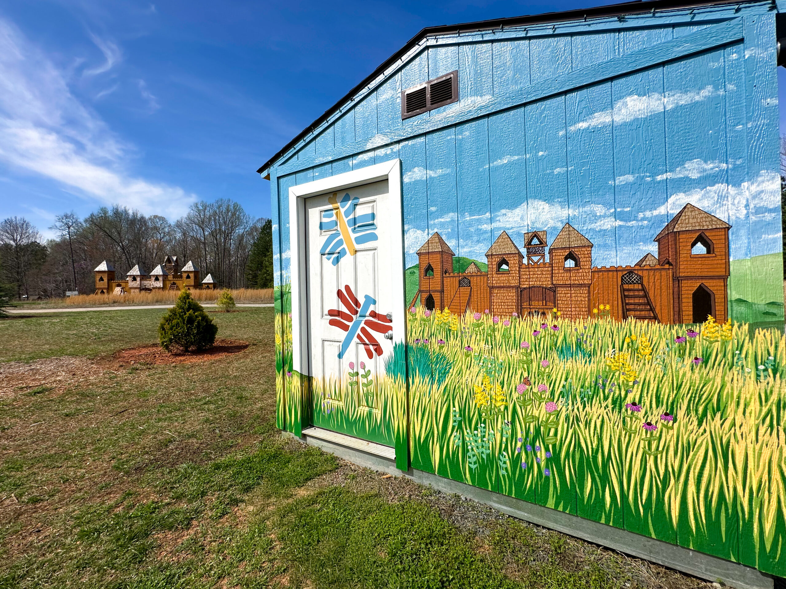 Prairie Castle Playground at Daniel Stowe Conservancy