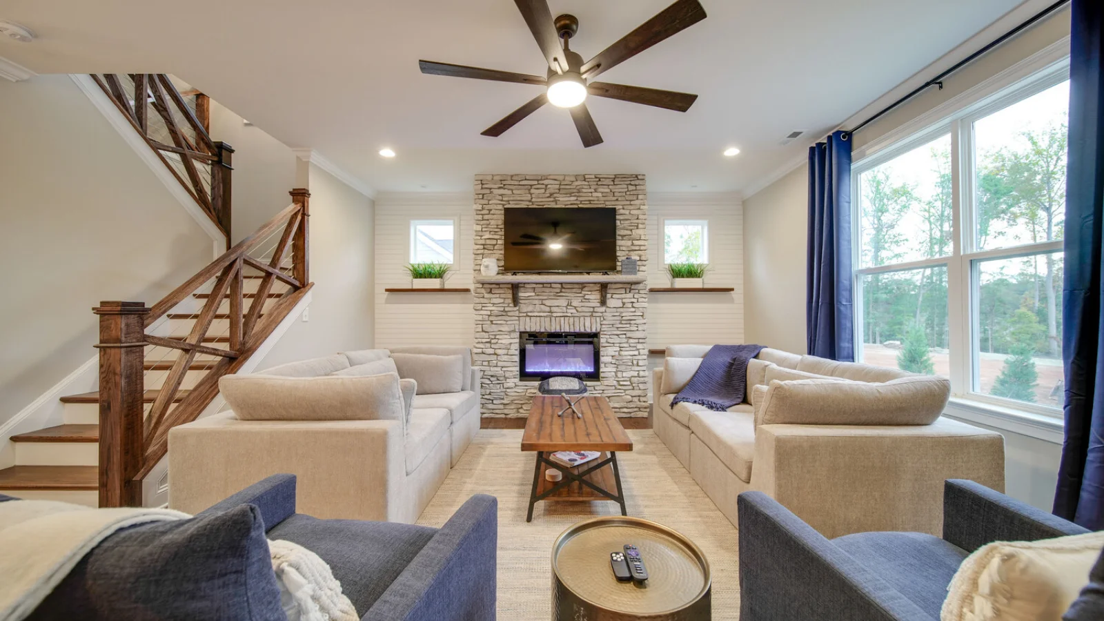 Modern Farmhouse Retreat Living Room